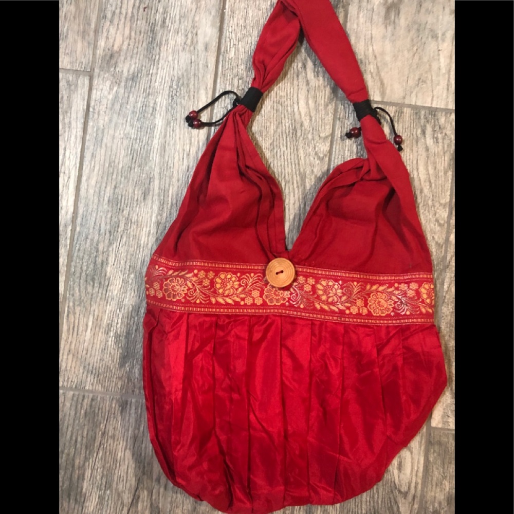Brand new boho bag red